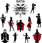 Mafia Clip Art Eps Images  502 Mafia Clipart Vector Illustrations