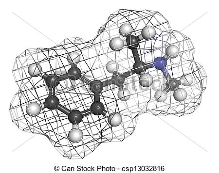 Methamphetamine  Crystal Meth  Psychostimulant Droga Molecular    