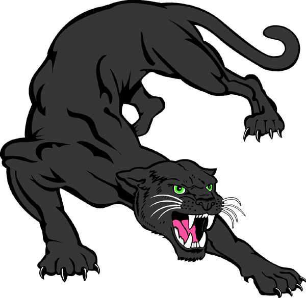 Panther 1 Mascot Sports Decal  Show Your Team Spirit