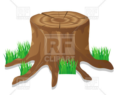 Tree Stump Plants And Animals Download Royalty Free Vector Clip Art    