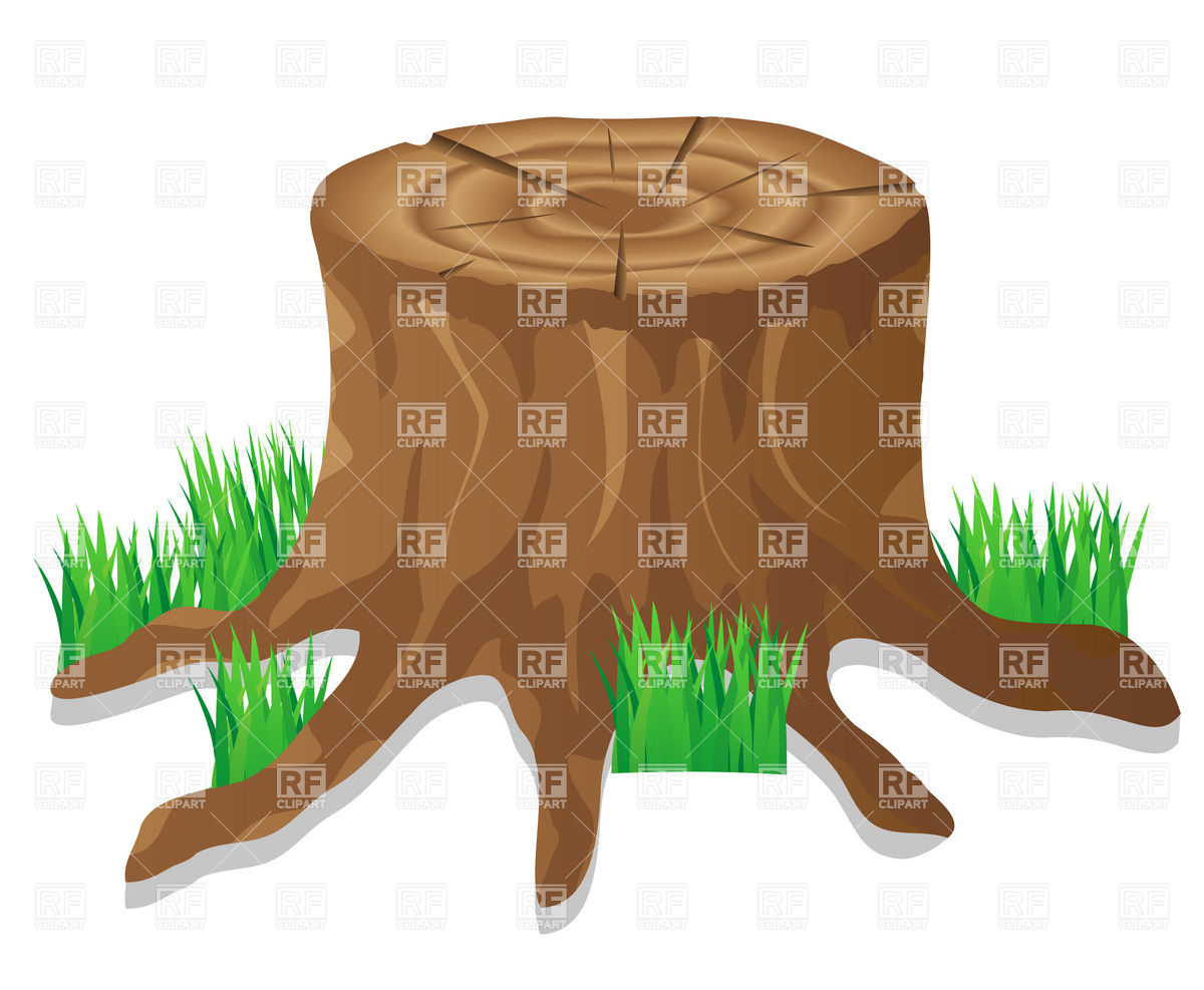 Tree Stump Plants And Animals Download Royalty Free Vector Clip Art    