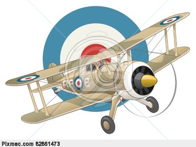 Vector Image Of British Ww2 Plane And Air Force Insignia   Vector
