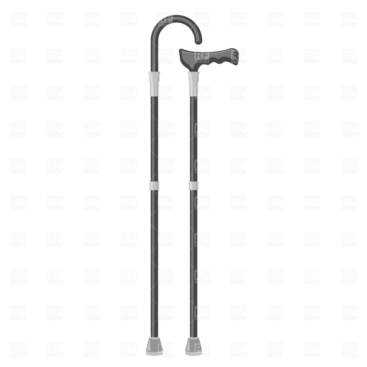 Walking Sticks Crutch Vector