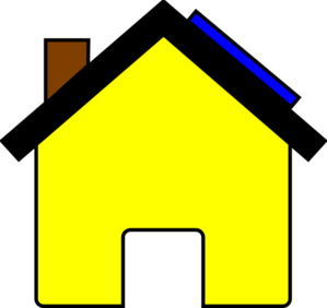 Yellow House And Solar Panel Clip Art At Clker Com   Vector Clip Art