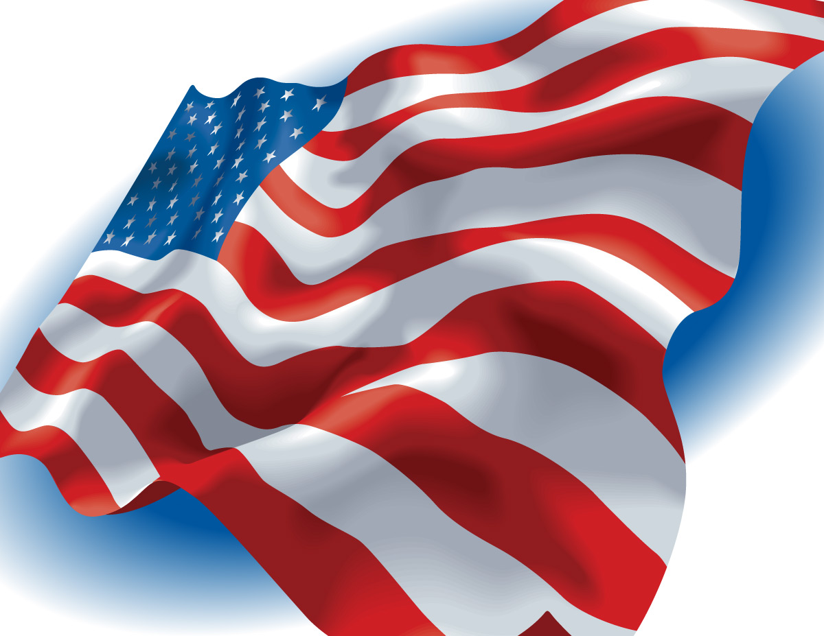 American Flag Vector   Graphicskeeper Com