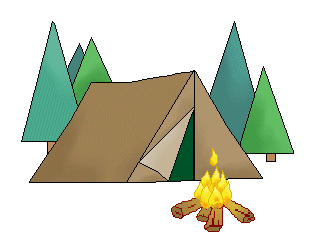 Camping Clip Art Tent Campfire Pic  14