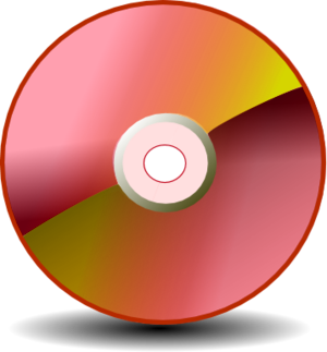 Cd Rom Dvd Compact Disc Computer Media   Vector Clip Art