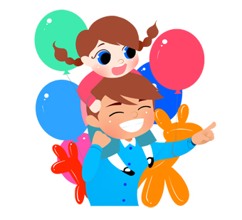 Clip Art Of A Young Girl Riding On Daddy S Shoulders For Fathers Day    