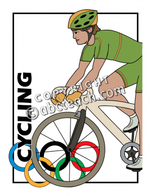 Clip Art  Summer Olympics Event Illustrations  Cycling Color   Preview