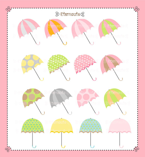 Clip Art Umbrellas Clip Art Baby Shower Clip Art Baby Girls