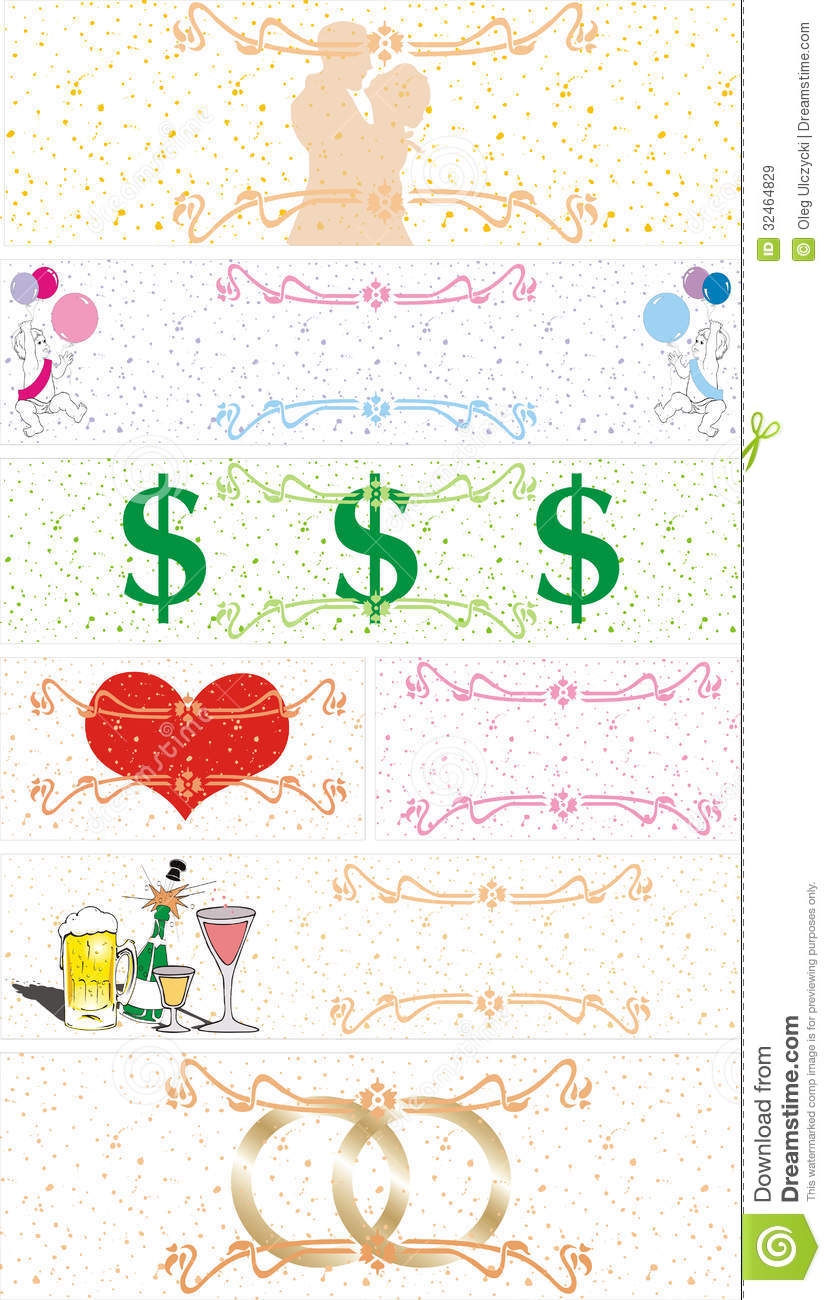 Collection Of Festive Or Special Event Illustrations Or Clip Art