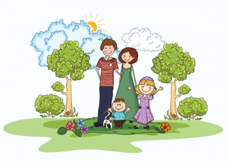 Family 6 People Clipart Home   People   Cartoon