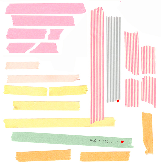 Free Clip Art  Tape Strips From The Pugly Pixel