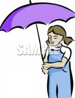 Girl With Umbrella Clipart Pictures 4