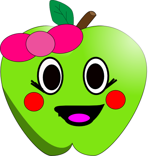 Happy Apple Clip Art At Clker Com   Vector Clip Art Online Royalty