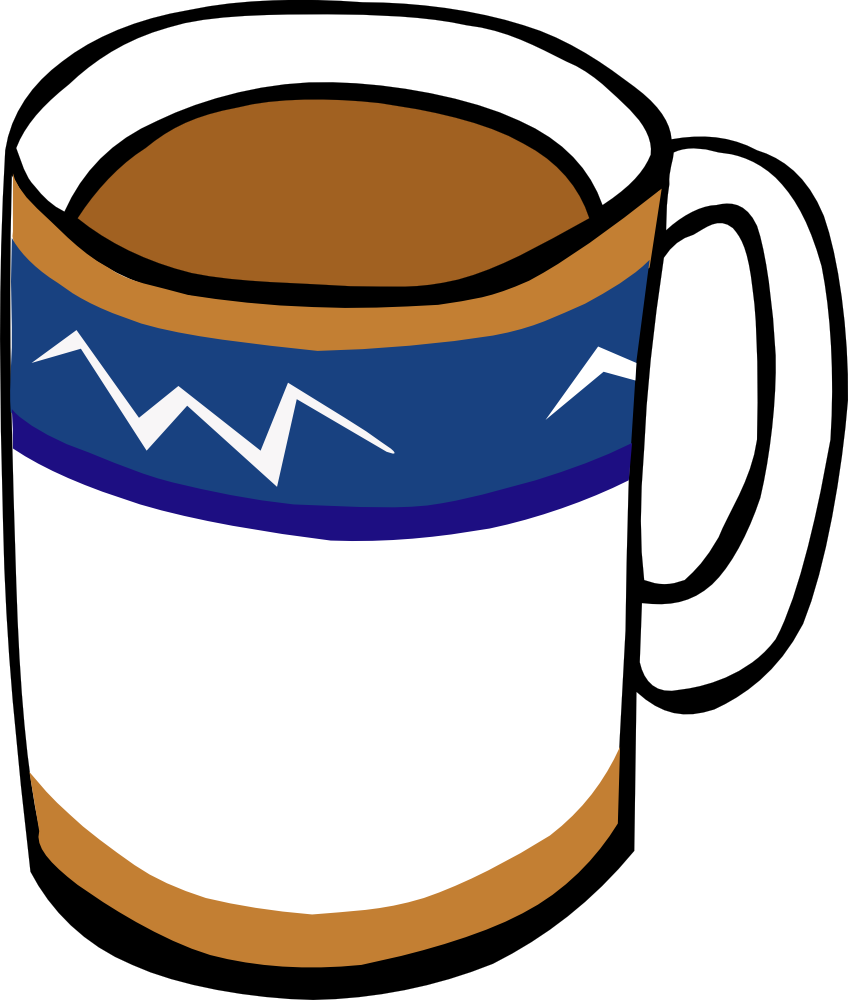 Onlinelabels Clip Art   Fast Food Drinks Coffee Mug