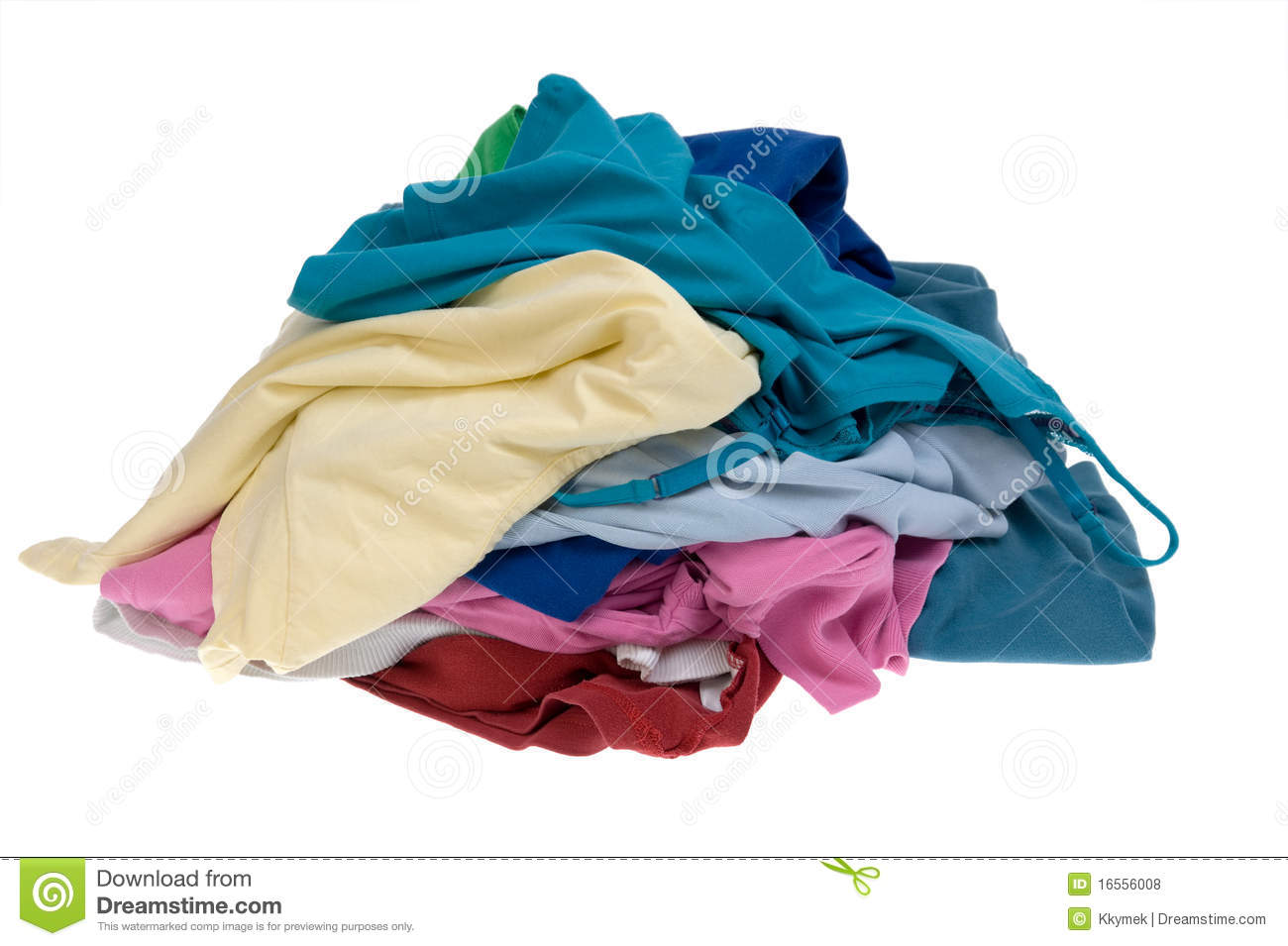 Pile Of Dirty Clothes For The Laundry Royalty Free Stock Photos