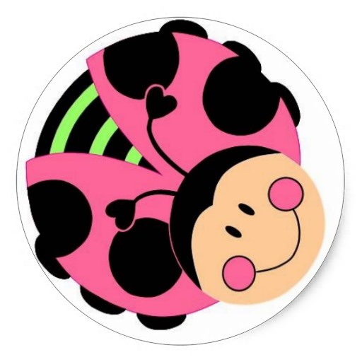 Pink Ladybug Sticker