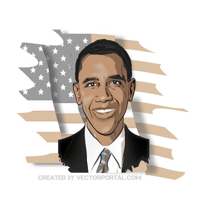 President Obama Vector   Download At Vectorportal