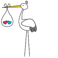 This Digital Clip Art Set Comes 6 X Storks Each Saved Separately As A