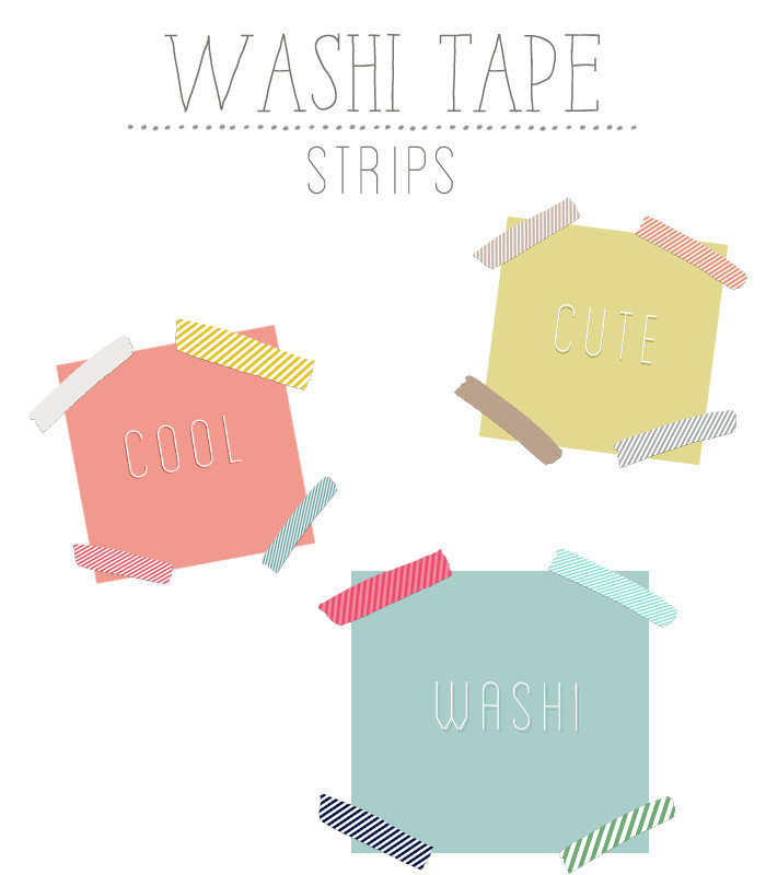 Washi Tape Strips Clip Art