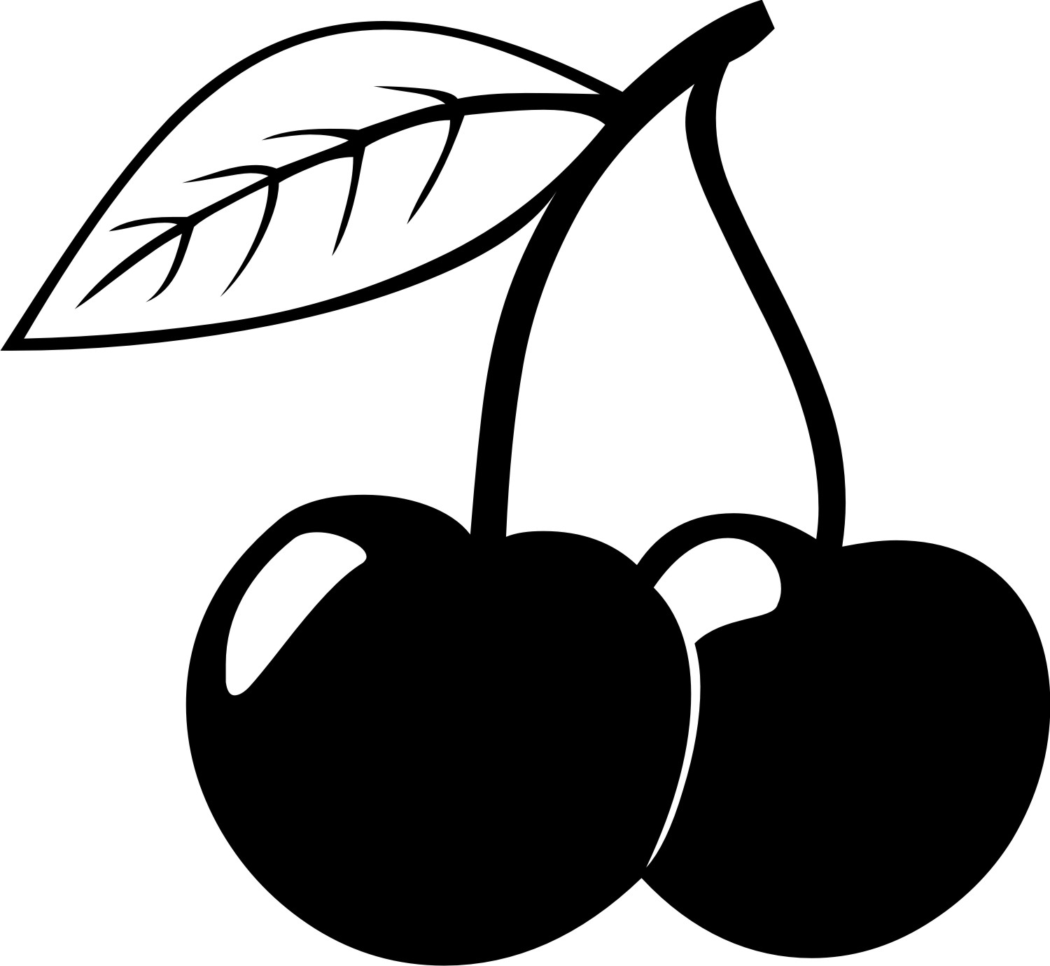 Cherry Clipart Black And White   Clipart Panda   Free Clipart Images