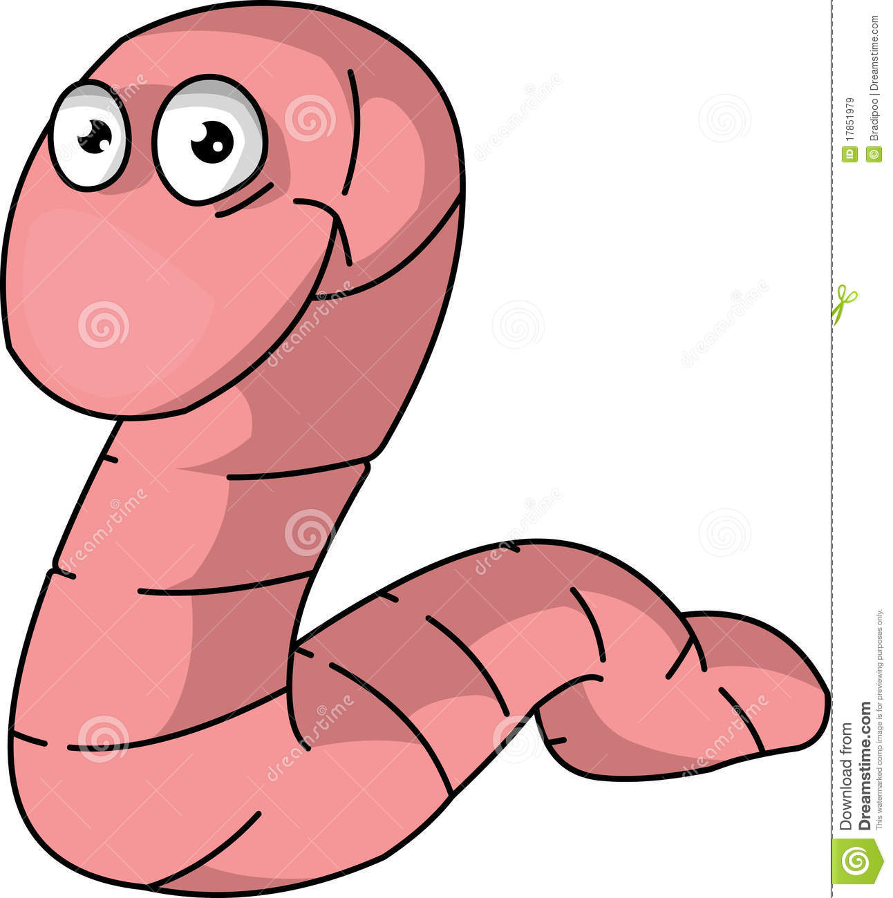 Funny Worm Royalty Free Stock Images   Image  17851979