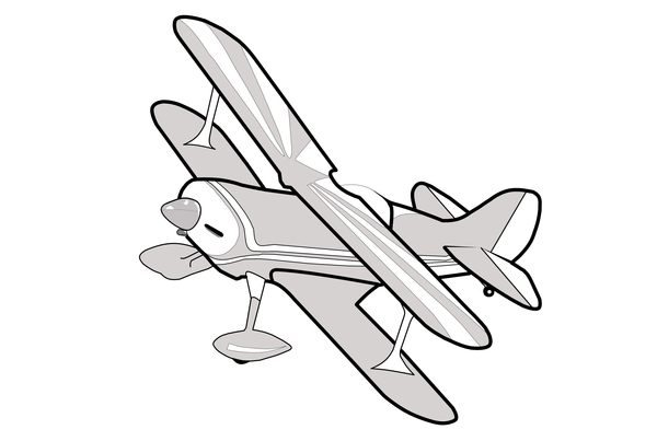 Grey Biplane Clipart   Free Images At Clker Com   Vector Clip Art
