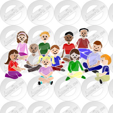 Group Stencil For Classroom   Therapy Use   Great Full Group Clipart