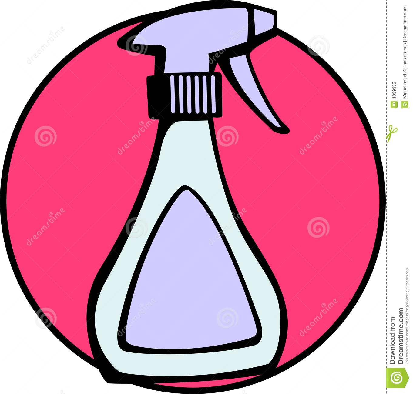 Illustration Of A Cleaner Liquid Spray Bottle  Vector File Available