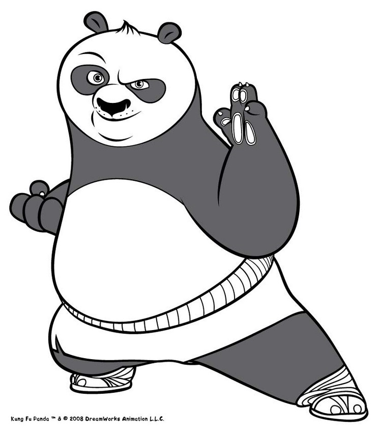 Kung Fu Panda Coloring Pages   Clipart Panda   Free Clipart Images