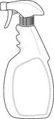 Line Drawing Of A Spray Bottle Cleaner   Royalty Free Clip Art