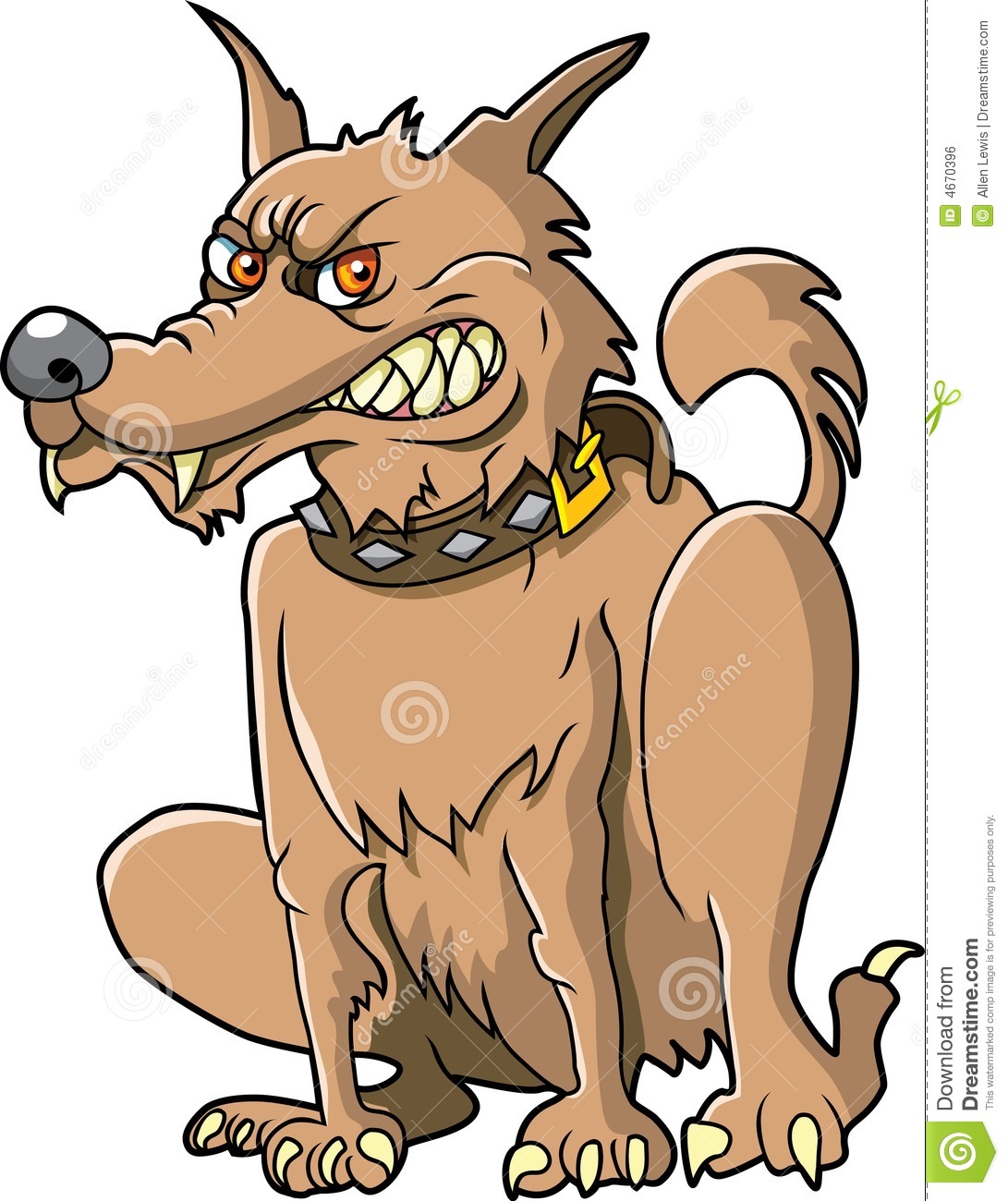 Mean Clipart This Is A Mean Dog Waiting For