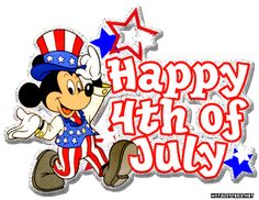 Mickey 4th Of July Clip Art   Hotglitters Net   4th Of July Graphics    