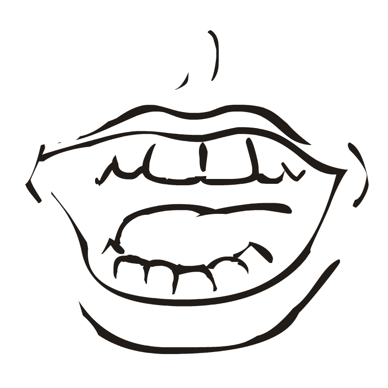 Mouth Clip Art Black And White   Cliparts Co