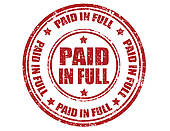 Paid In Full Stamp   Royalty Free Clip Art