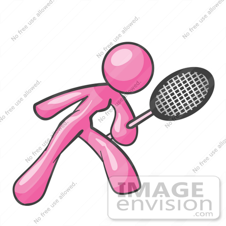 Pink Tennis Racket Clipart Royalty Free Clipart Of A Pink