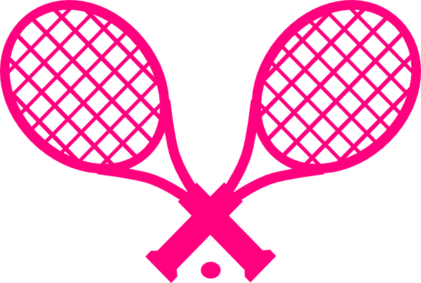 Pink Tennis Racquet Clip Art At Clker Com   Vector Clip Art Online    