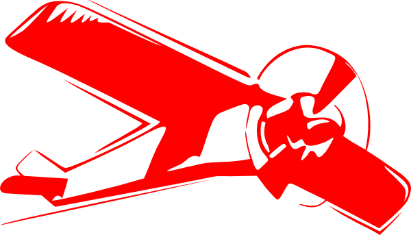 Red Biplane Clip Art At Clker Com   Vector Clip Art Online Royalty