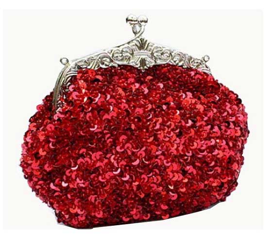 Red Sequin Sparkly Clutch Purses For 2014  2015 Fashion Formal Special