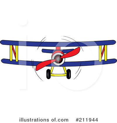 Royalty Free  Rf  Biplane Clipart Illustration By Pams Clipart   Stock