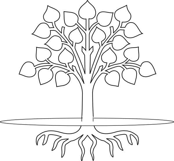Tree With Roots Clip Art At Clker Com   Vector Clip Art Online