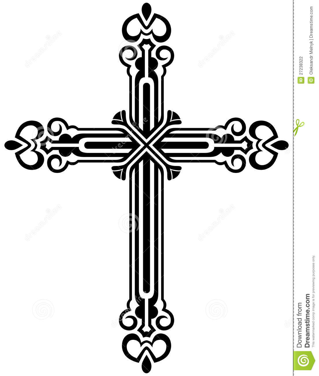 White Christian Cross Clip Art