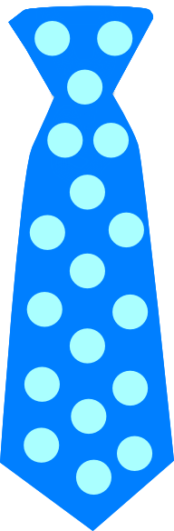 Blue Tie With Blue Polka Dots Clip Art At Clker Com   Vector Clip Art