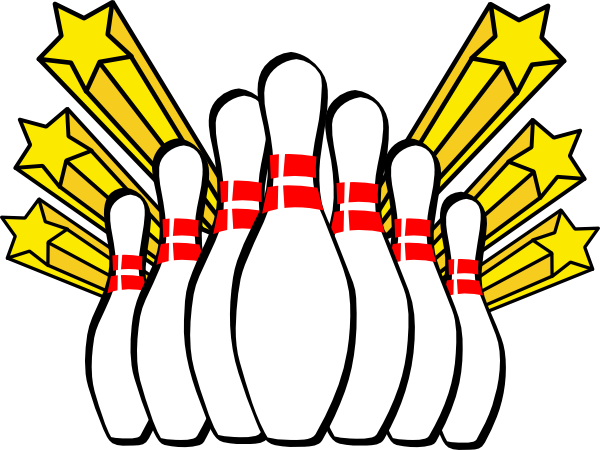 Bowling Pins Clip Art At Clker Com   Vector Clip Art Online Royalty