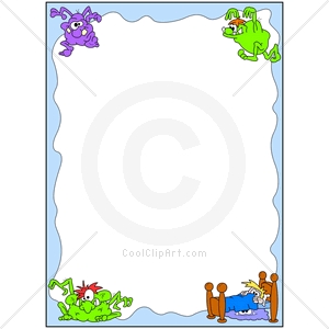 Coolclipart Com   Clip Art For  Borders Monster Bed   Image Id 114065