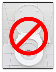 Do Not Flush Clip Art