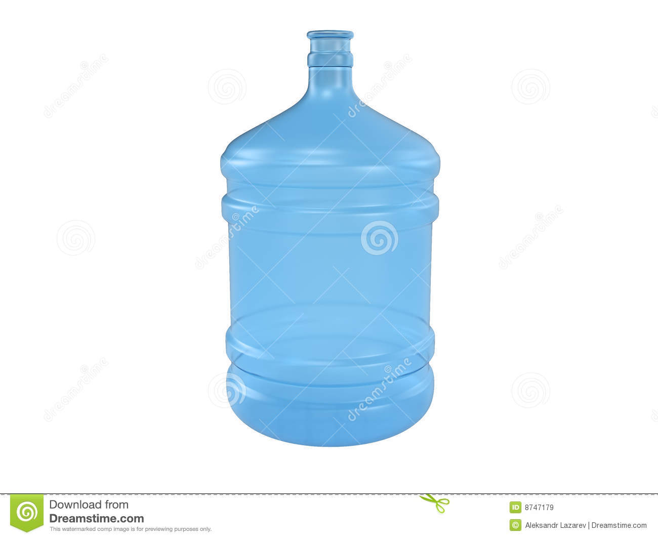 Gallon Water Bottle Isolated On White