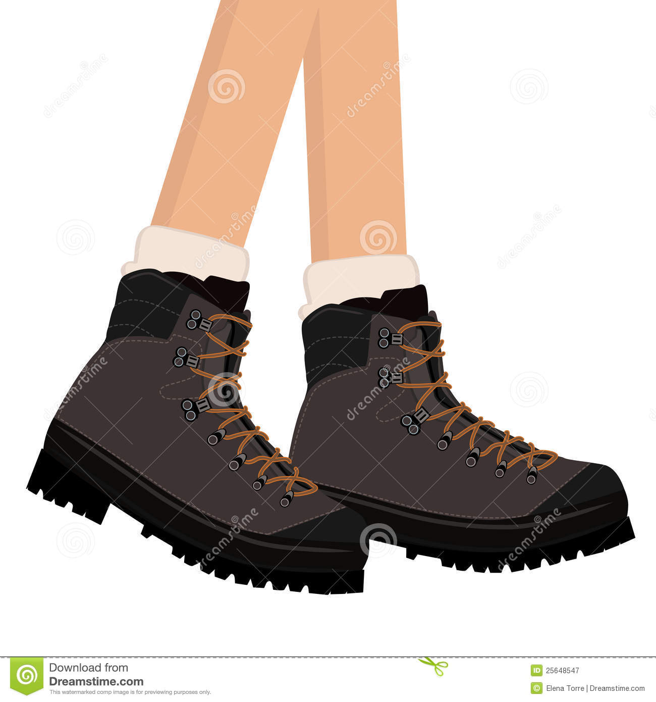 Hiking Boots Vector Royalty Free Stock Photography   Image  25648547