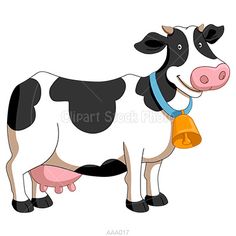 Milk Cow Clipart Illustration Royalty Free Dairy Cattle Stock Image